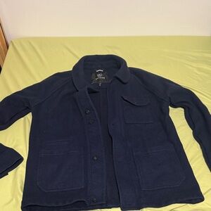 Aether Men's Dark Blue Shirt Jacket